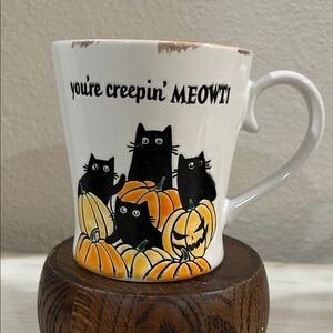 Spectrum Designz- 2022 Halloween Cat Mug - Black and Orange